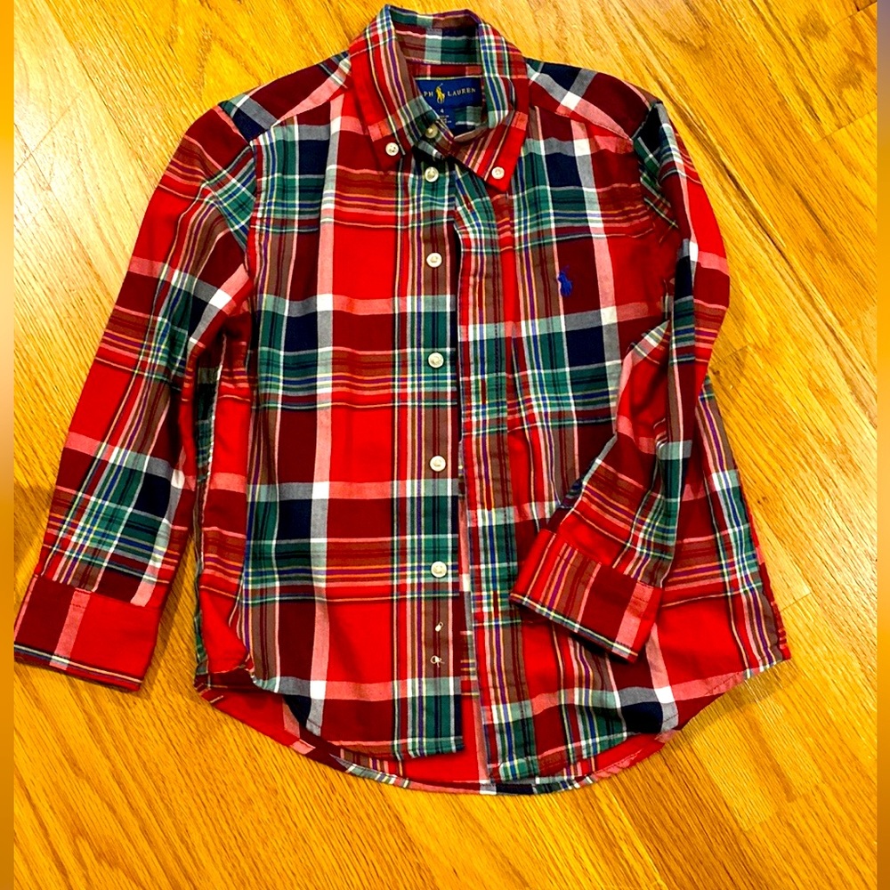 Ralph Lauren toddler button-down shirt size 4.